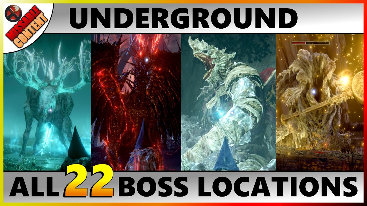 ELDEN RING All Underground Boss Locations (Siofra, Ainsel River, Deeproot Depths & Mohgwyn Bosses)