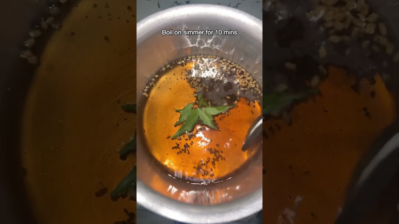 DIY Shampoo for Long, Healthy Hair methi  , Tea, Curry Leaves. shiny and thick hair in 3 ingredients