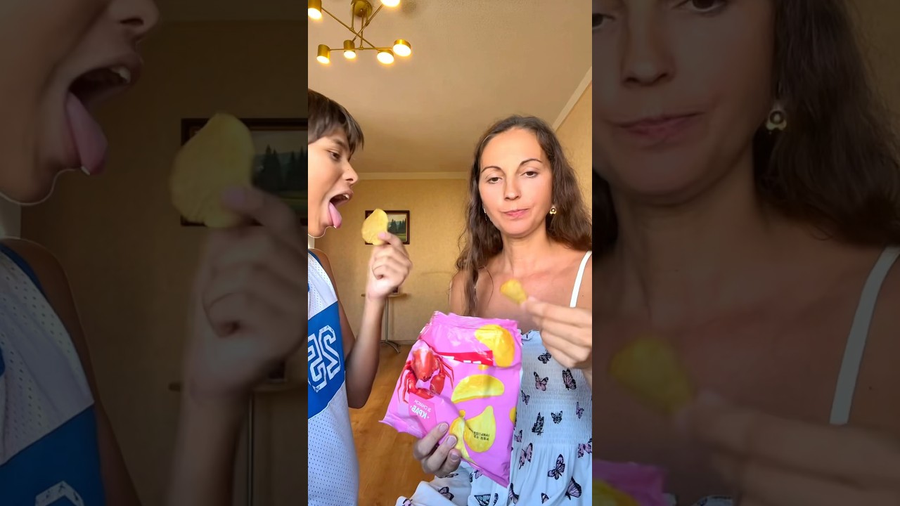 ОБЛИЗАЛ ВСЕ ЧИПСЫ #hiphop #familydance #ダンス #子どものいる暮らし #踊ってみた