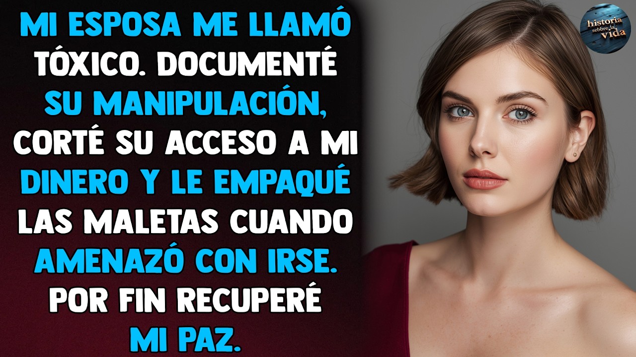 Mi esposa me llamó tóxico. Documenté su manipulación, corté su acceso a mi dinero y le empaqué...