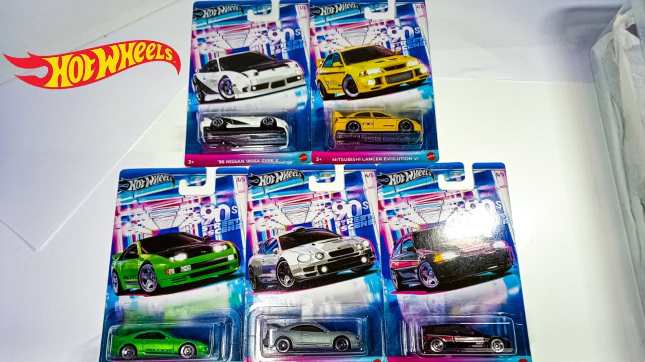 Unboxing and Review of Hot Wheels 90s Street Scene Set 2024