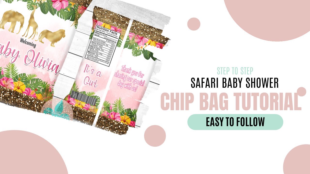 Designing a Baby Shower Themed Chip Bag in Photoshop