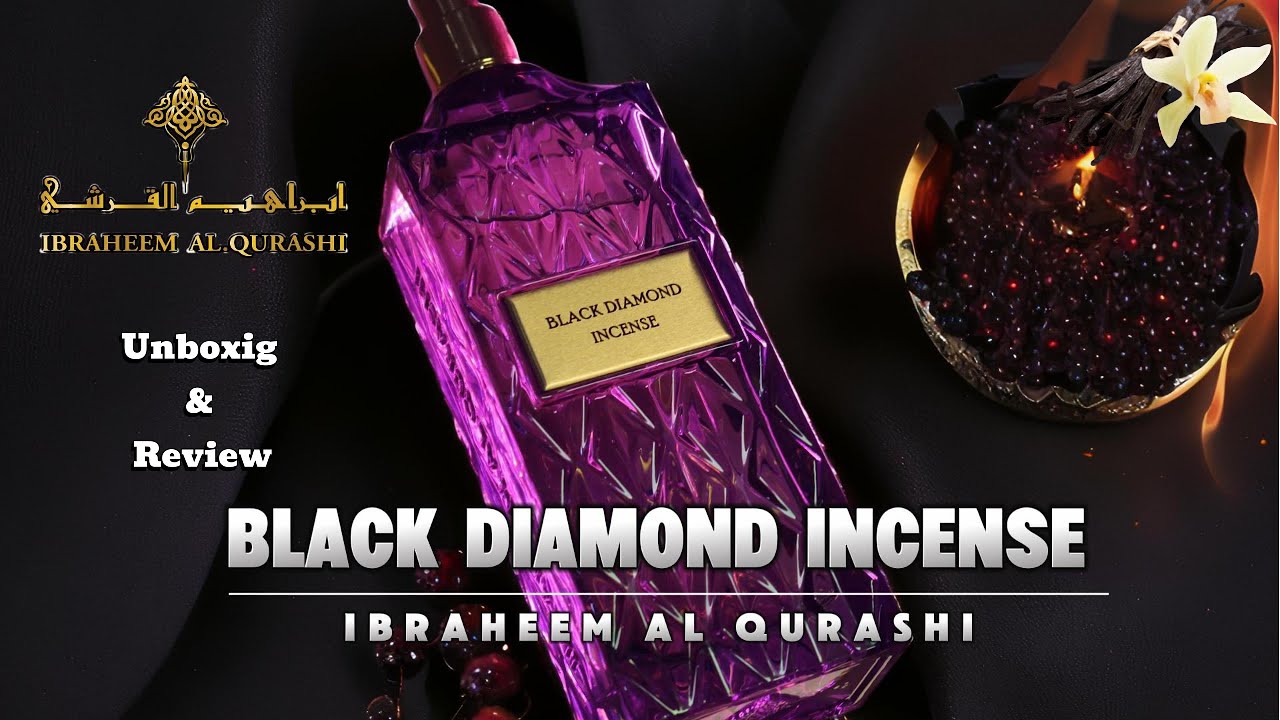 Black Diamond Incense by Ibraheem Al Qurashi--Review, Unboxing Comparison