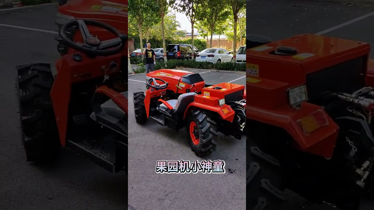 This 4-Wheel Steering Tractor Will Blow Your Mind! 🍊🚜 #Shorts