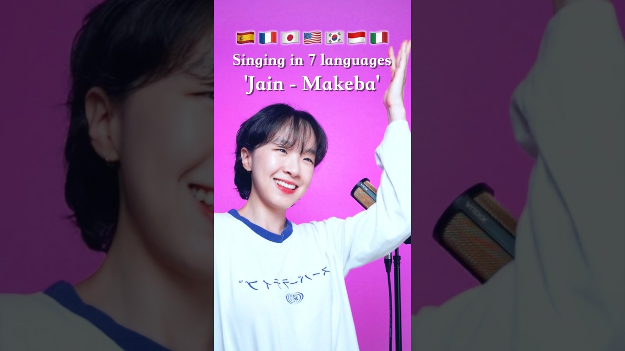💃Singing 'Makeba' in 7 languages #DabinCha #Multilingual
