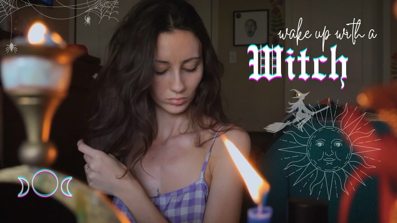 wake up with a witch 𖤓 my magical morning routine 