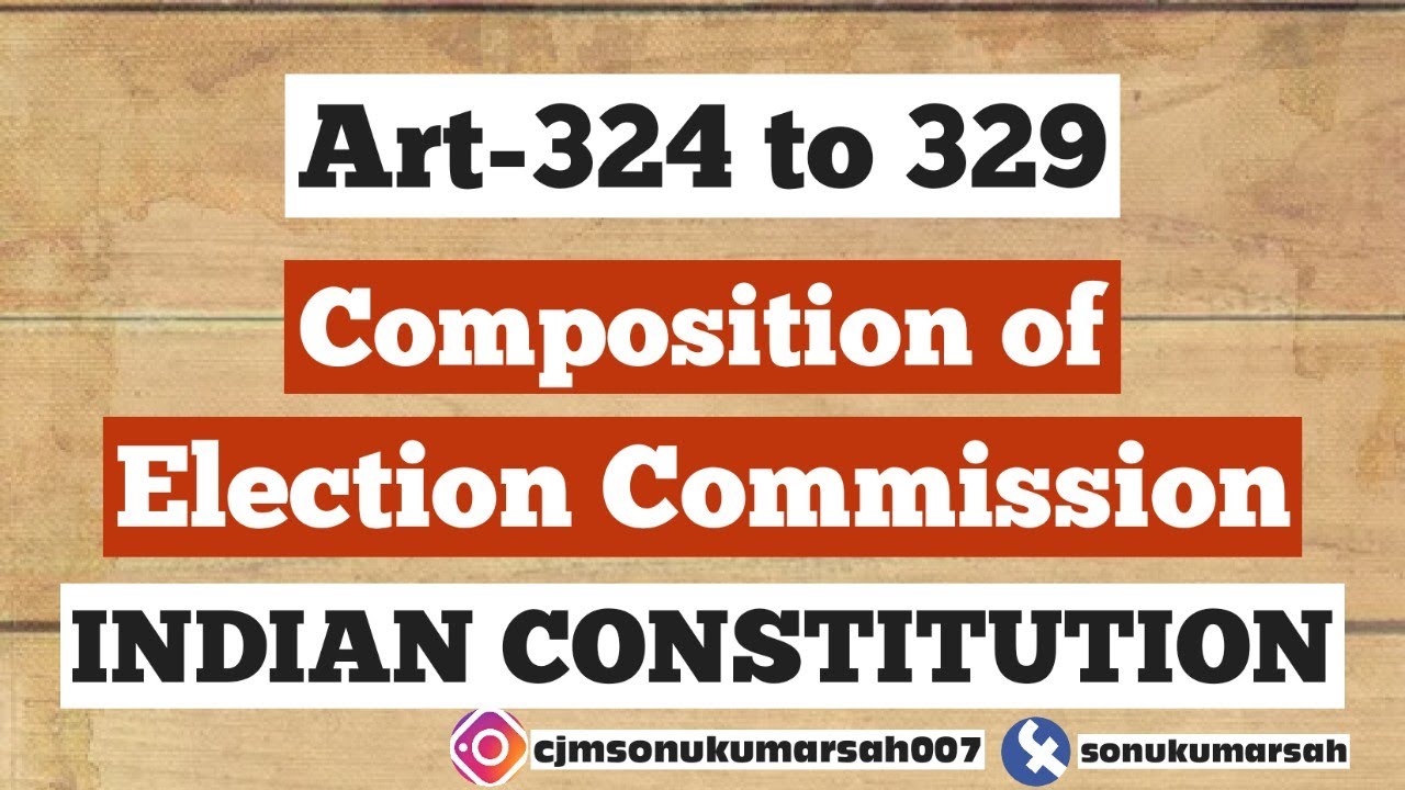 Article-324 to 329 | Election Commission of India | Indian Constitution |
