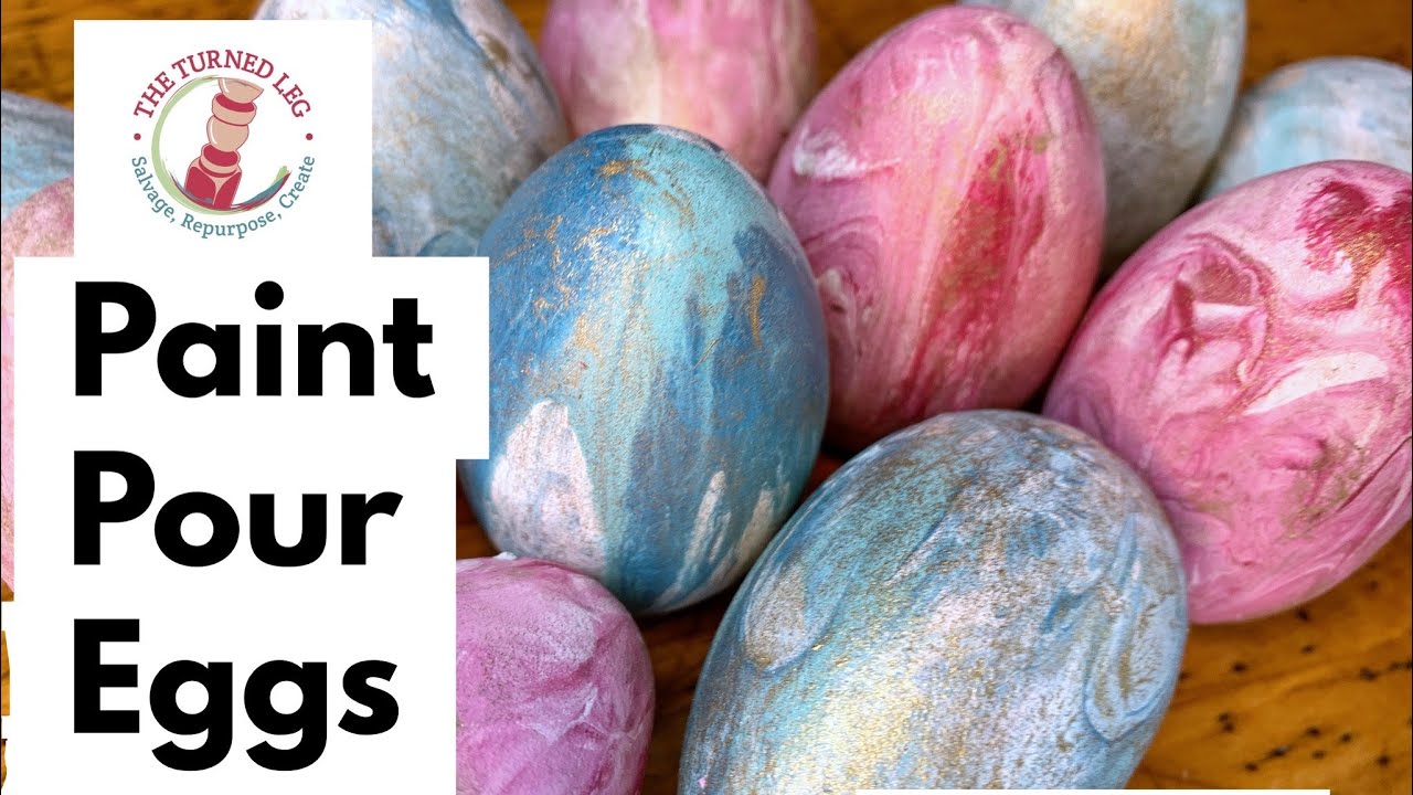 Learn How to Paint Pour Easter Eggs with DIY Paint