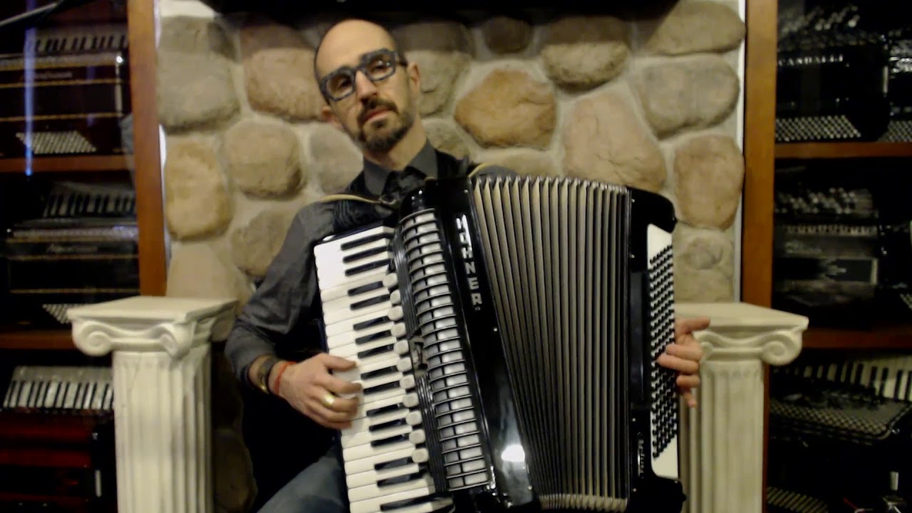 3660 - Black Hohner Forty-FS Piano Accordion 41 120 $1999