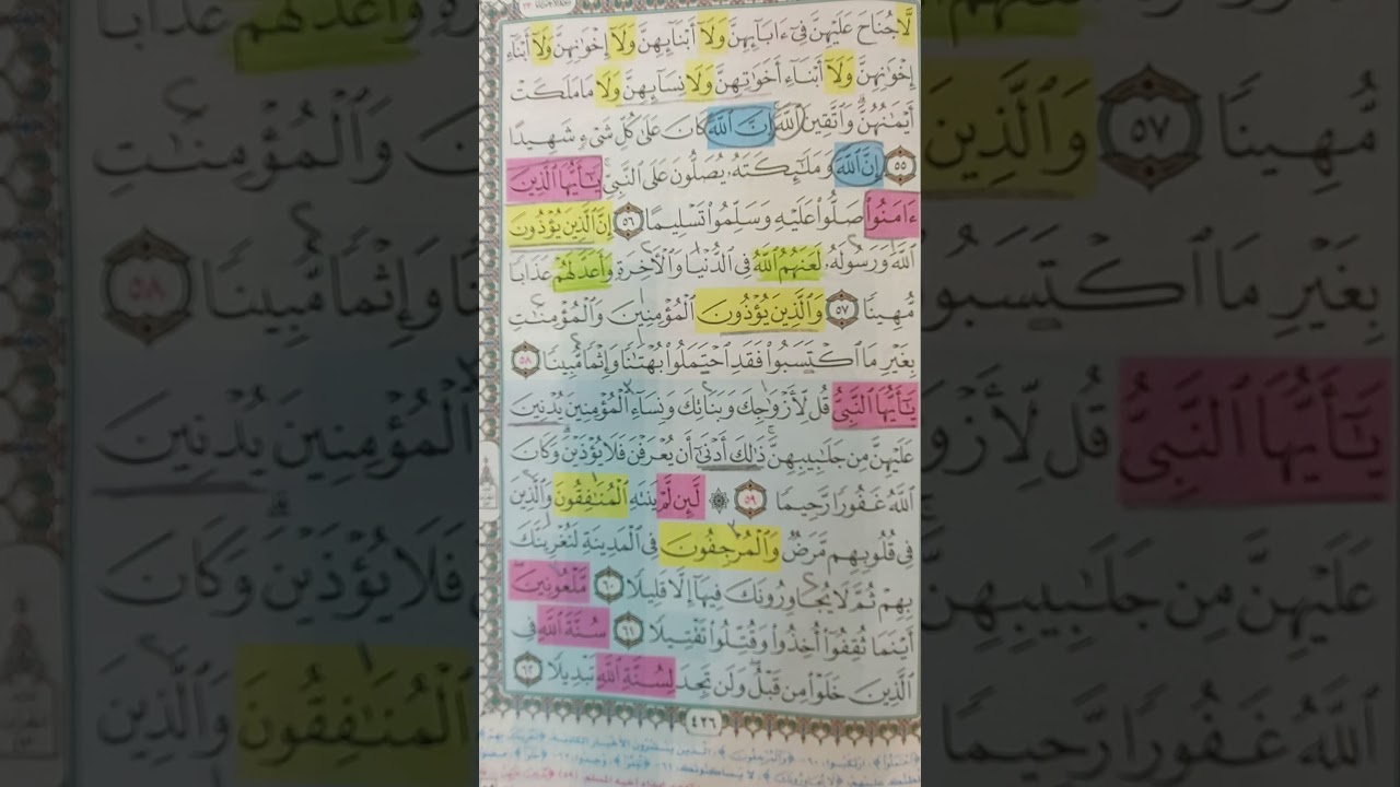 روابط الأحزاب من 57 : 73