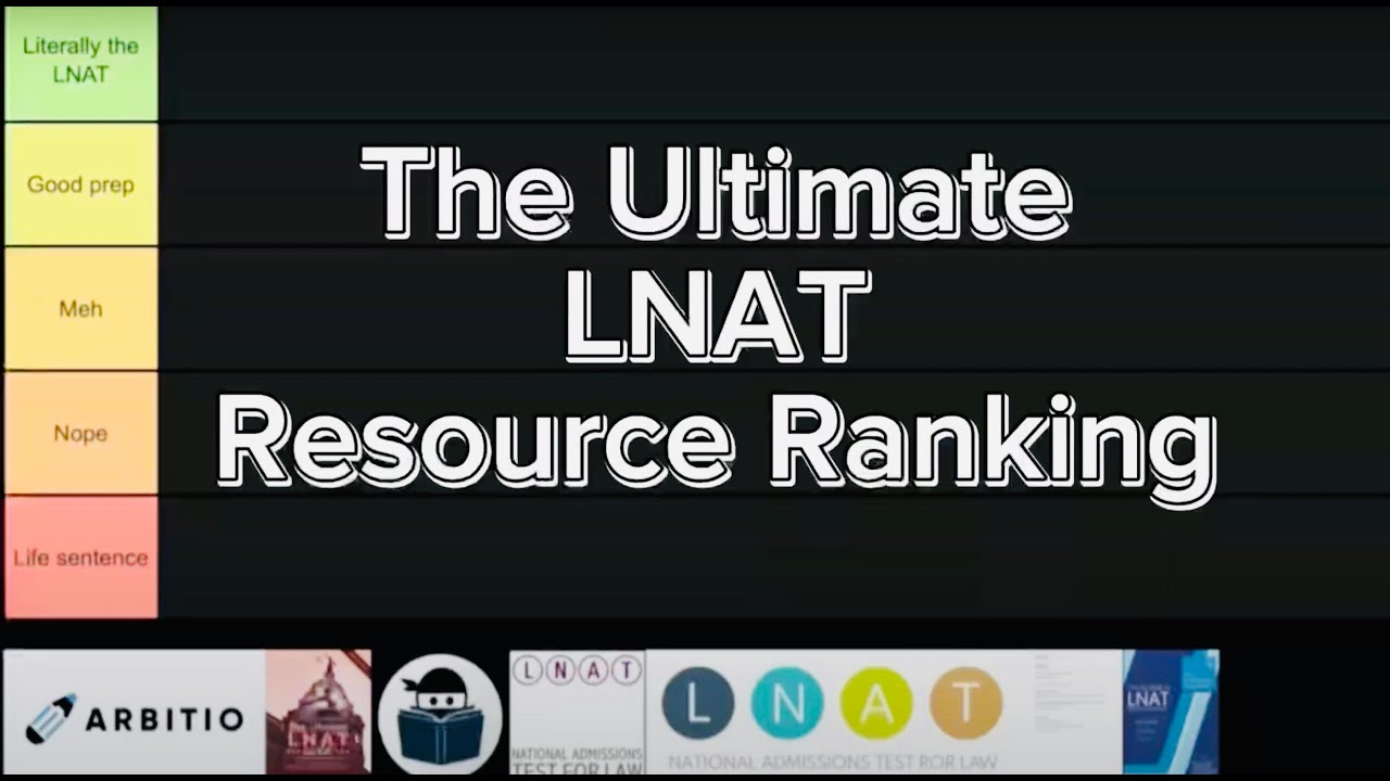 LNAT Resource Tier List (MCQ Section!)