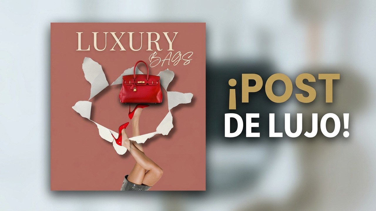 Post de Lujo en Canva 👜✨ | Efecto Sobreexposición Elegante Paso a Paso