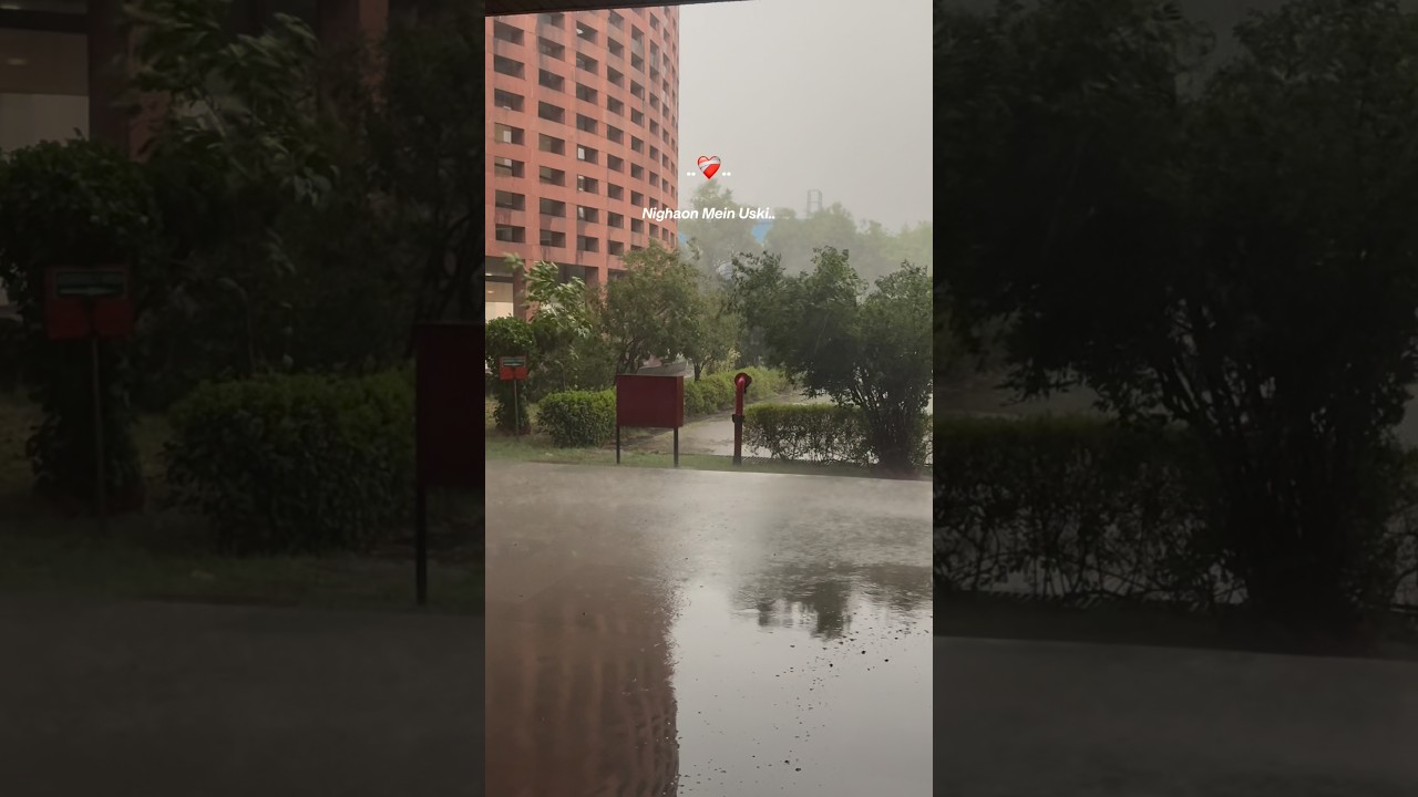 Today heavy rain in noida #viral #love  #trending #shorts