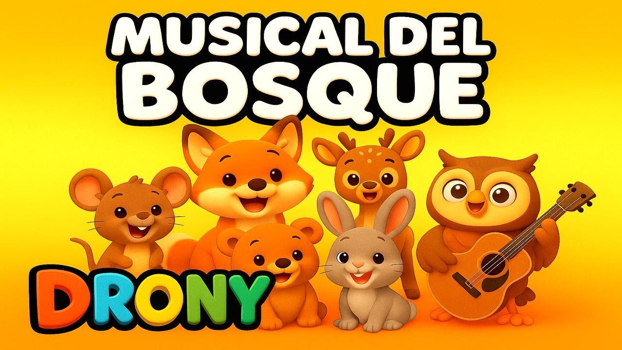 Canción Infantil para Niños | Animalitos del Bosque Cantando y Bailando | 🦉🦊🐻 VIDEO EXTENDIDO🎶
