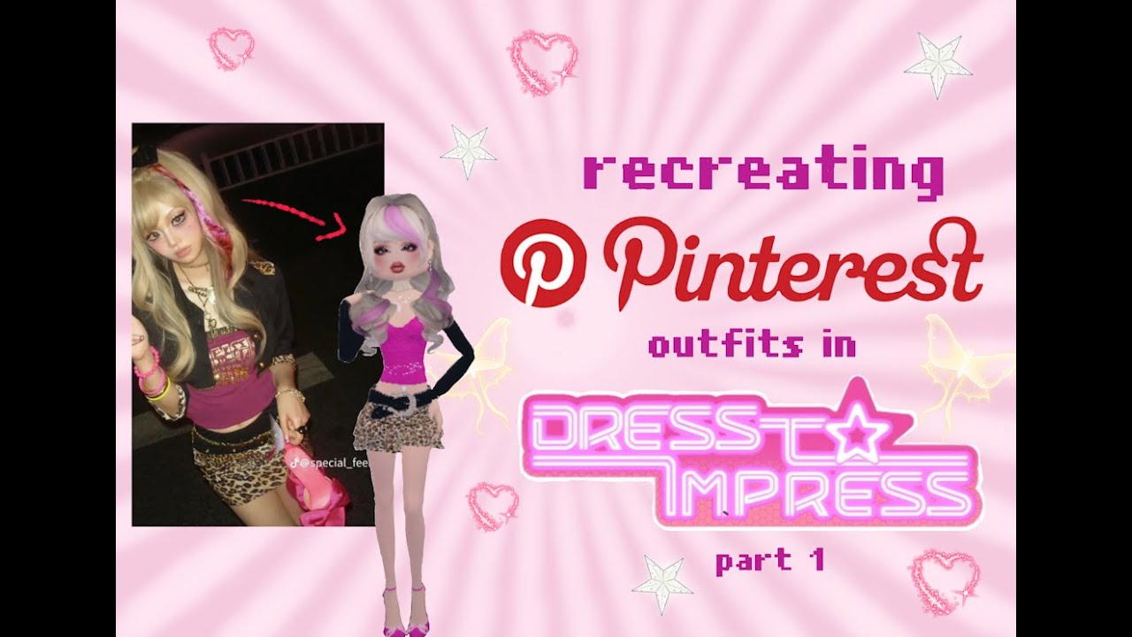Recreating Pinterest outfits in Dress to impress