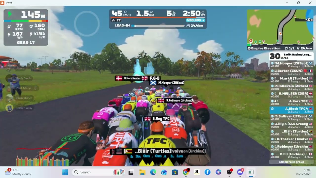 Zwift Racing League: Round 2 -  City Showdown - Open Aqua Dev League Division 1 - Race 6(Final Race)