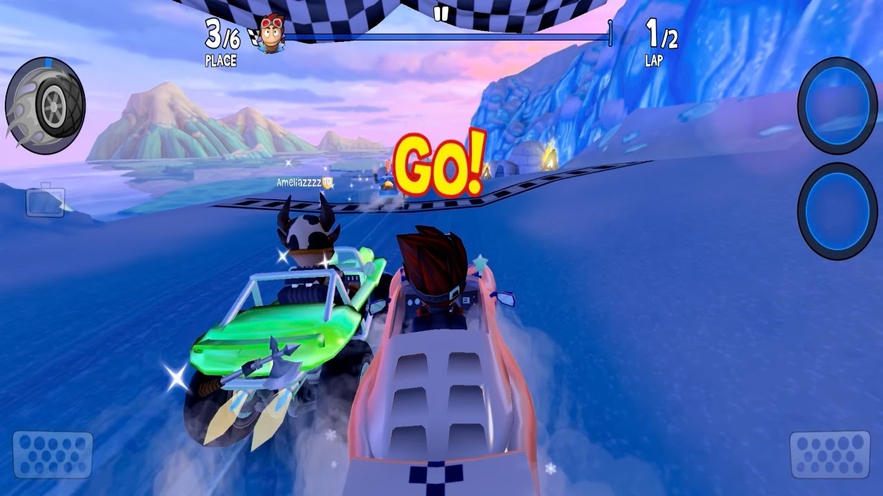 INSANE Icy Ocean Race ❄️🌊 | Beach Buggy Racing 2 | Mainland Track Chaos & Crazy Powerups