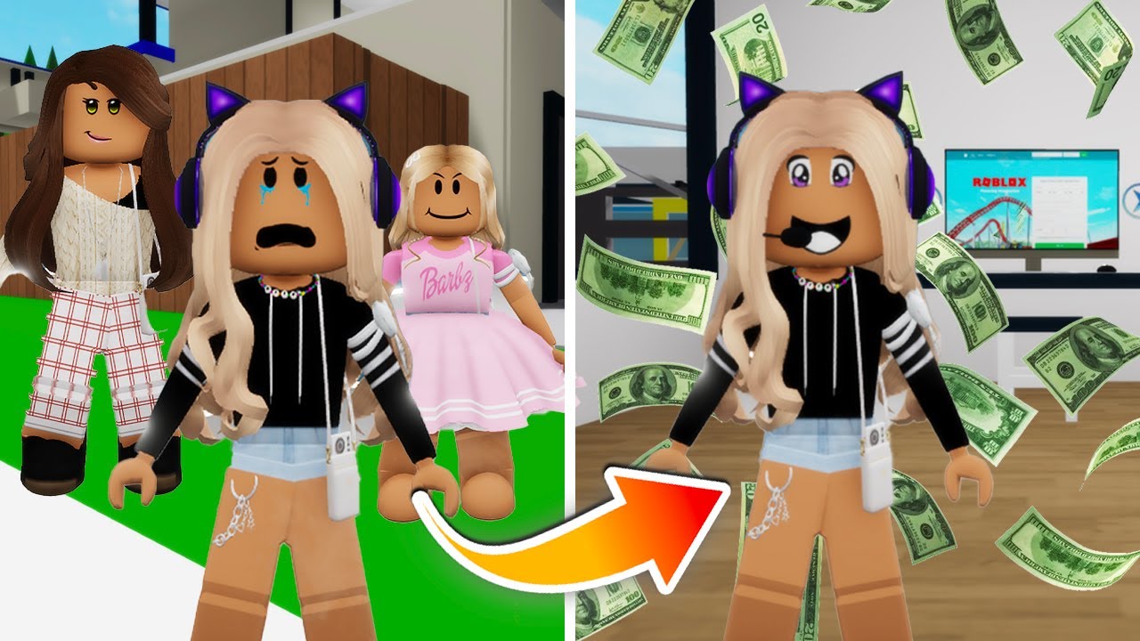 HATED CHILD BECAME A FAMOUS GAMER!! **BROOKHAVEN ROLEPLAY** | JKREW GAMING