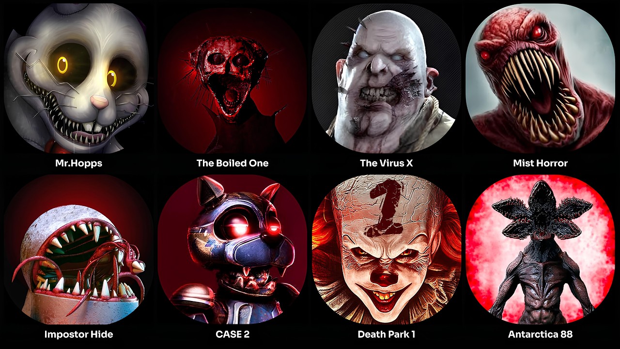 Death Park 1,CASE 2,Impostor Hide,The Virus X,The Boiled One