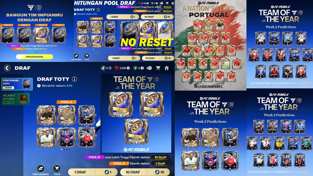 BOCORAN RESMI PEMAIN MINGGU KE-2 EVENT TOTY 26 & BOCORAN PEMAIN CERITA BANGSA PORTUGAL FC MOBILE 26