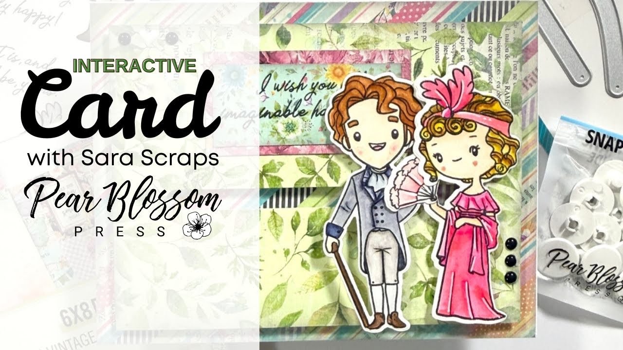 Создание интерактивной открытки с *НОВИНКОЙ* продукцией Snap ‘N’ Slide от Pear Blossom Press.