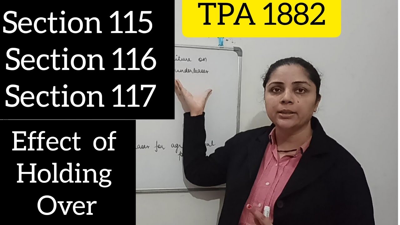 Section 115, 116, 117 || Transfer of Property Act, 1882 || #tranaferofpropertyact1882 #archnasukhija