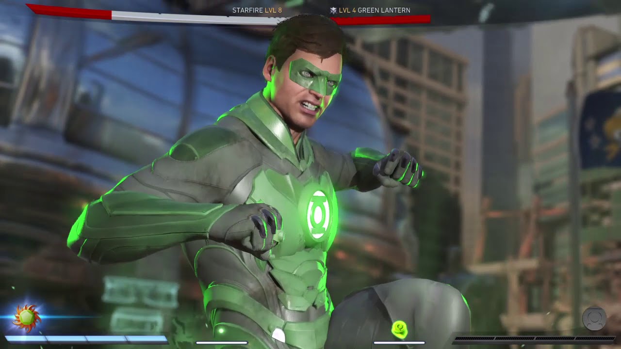 Injustice 2 Star Fire vs Green Lantern