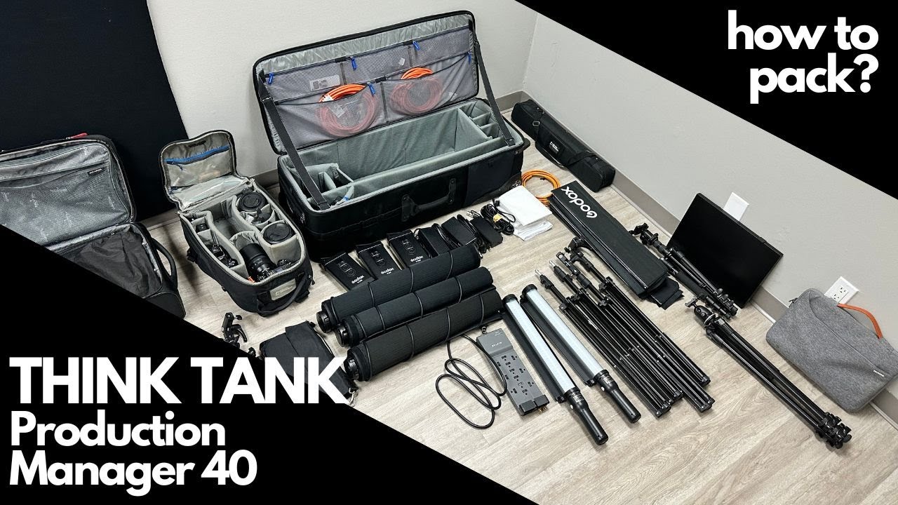 How To Pack The THINK TANK Production Manager 40 for Corporate Group Headshots!