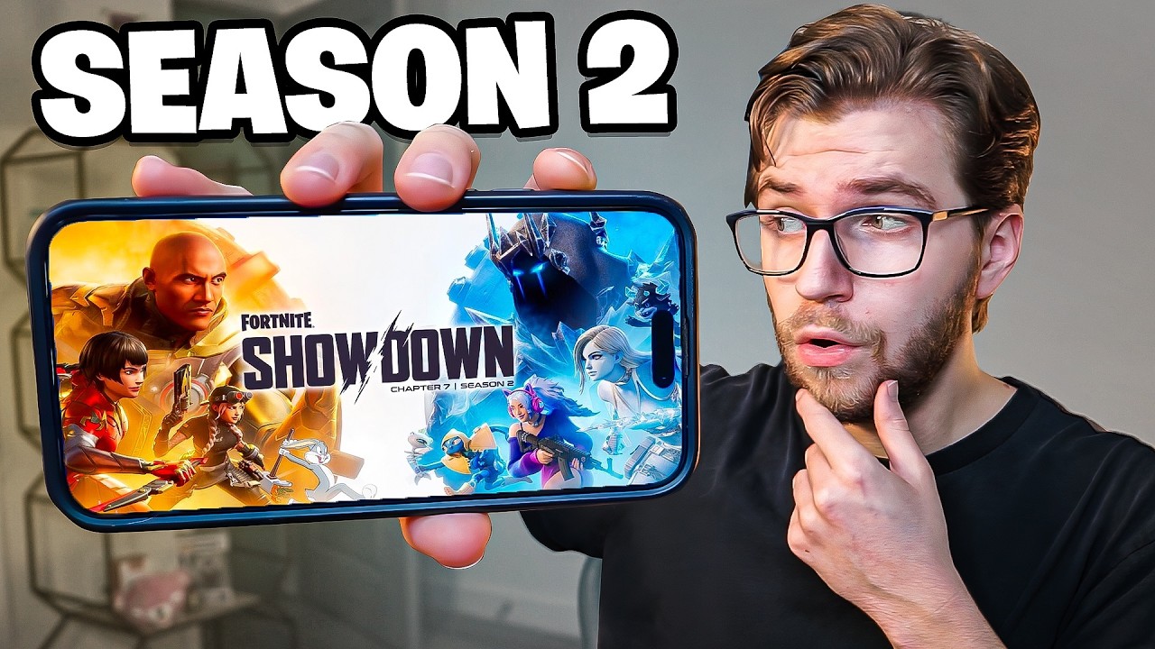 Я играл во второй сезон Fortnite на мобильном устройстве!