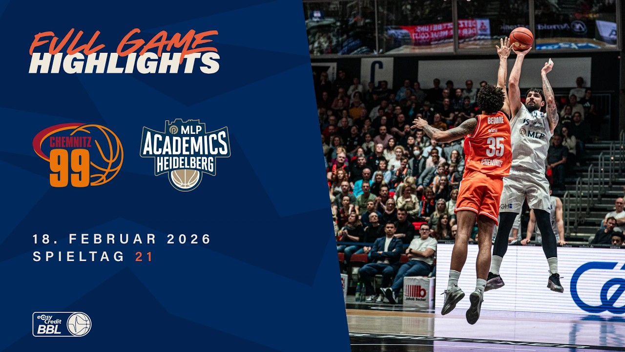 NINERS Chemnitz vs. MLP Academics Heidelberg - Full Game Highlights - Spieltag 21, 25/26