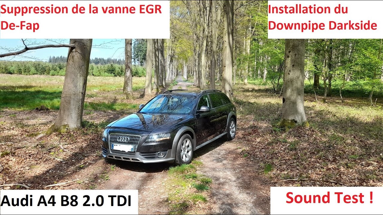 Audi A4 B8 2 0 TDI De-Fap et suppression EGR Darkside