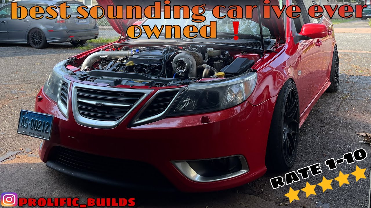 2008 Saab 9-3 Aero XWD Big Turbo Exhaust Sound