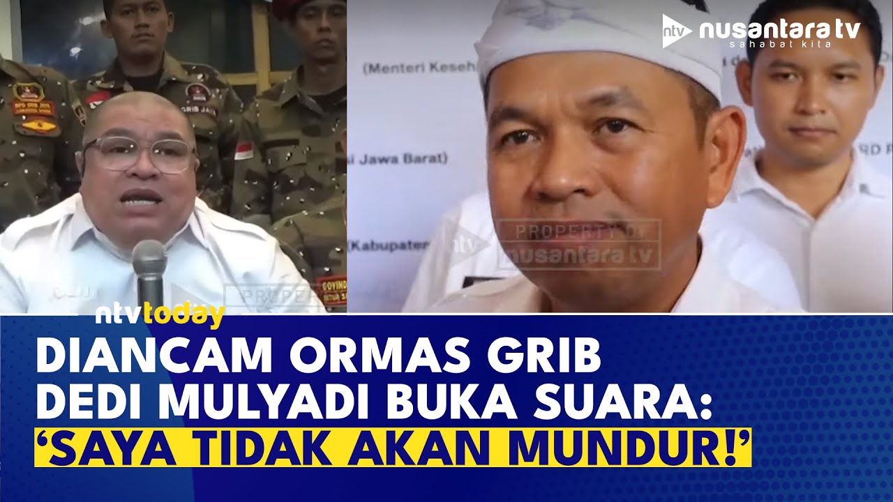 Dedi Mulyadi Tantang Ormas GRIB Hercules: Saya Tidak Akan Mundur! | NTV TODAY