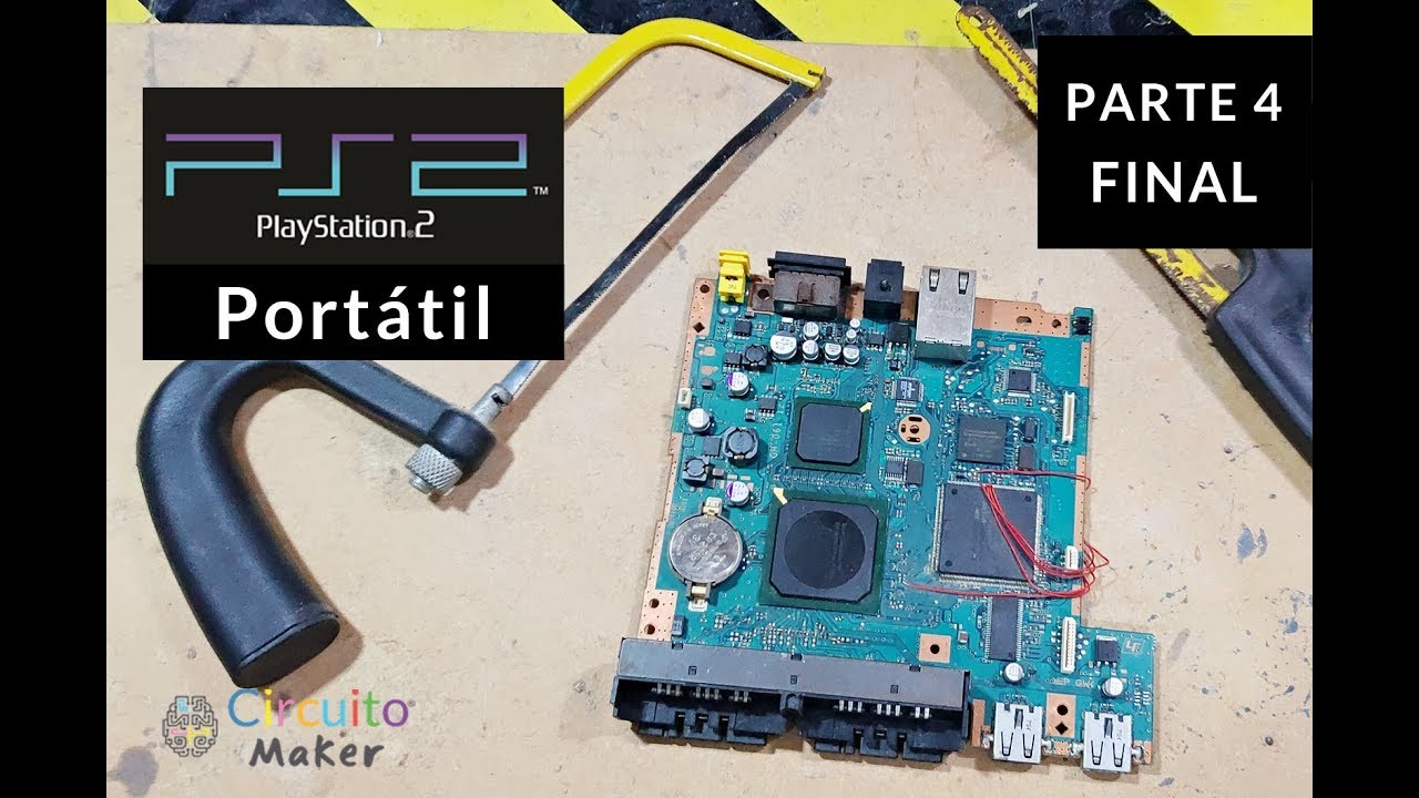 PLAYSTATION 2 PORTÁTIL - PARTE 4 CORTANDO A PLACA