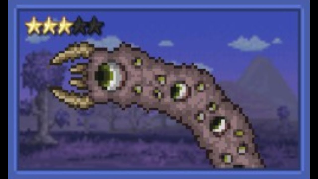 Terraria 1.4.4.9 - Eater of Worlds (No Damage/Buff Potions) (Legendary Mode) (Pre-Hellstone Gear)