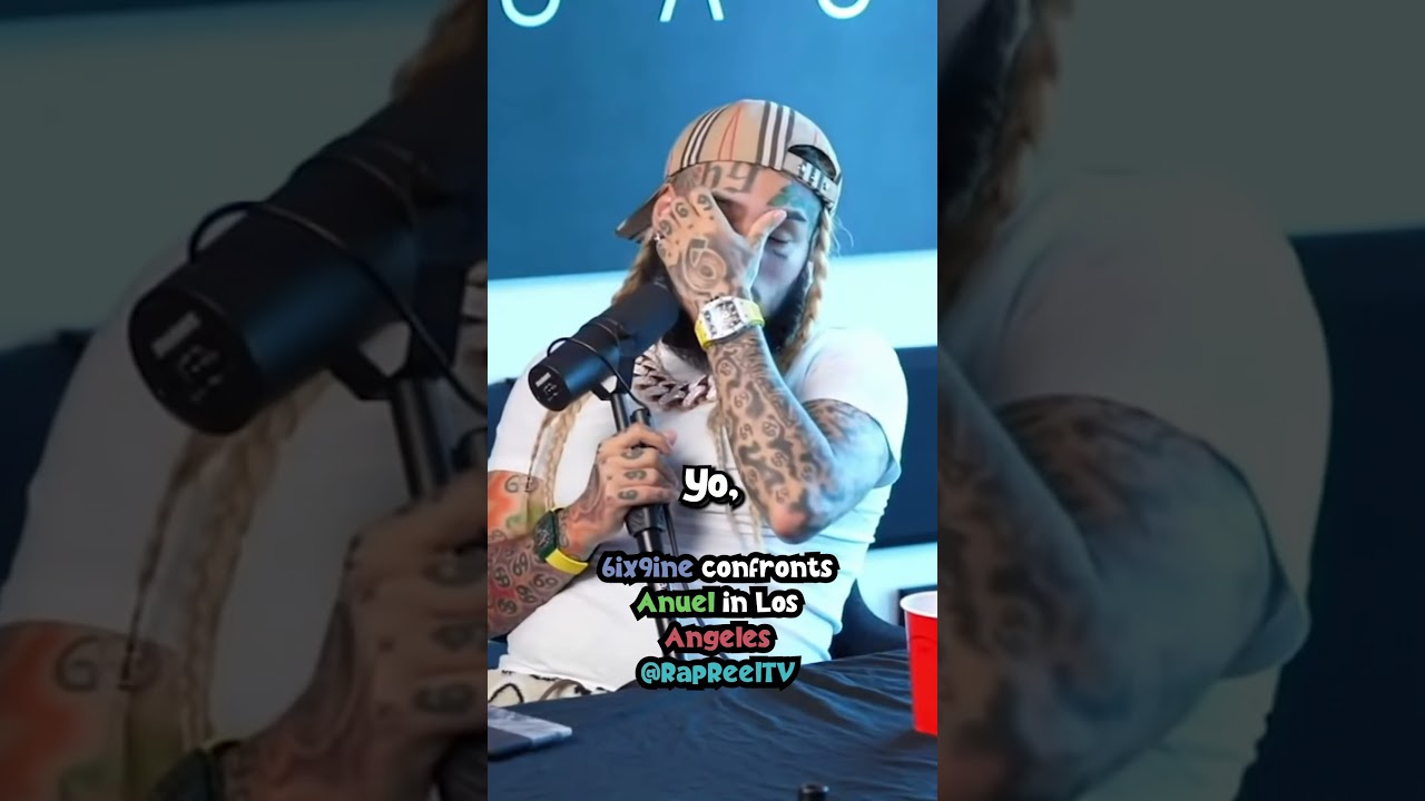 Tekashi 6ix9ine Confronts Anuel In Los Angeles And Asks Him To Talk