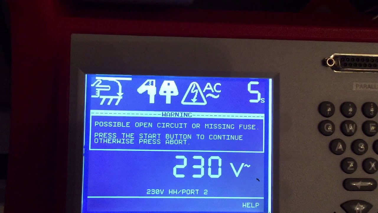 Testing a lap top charger