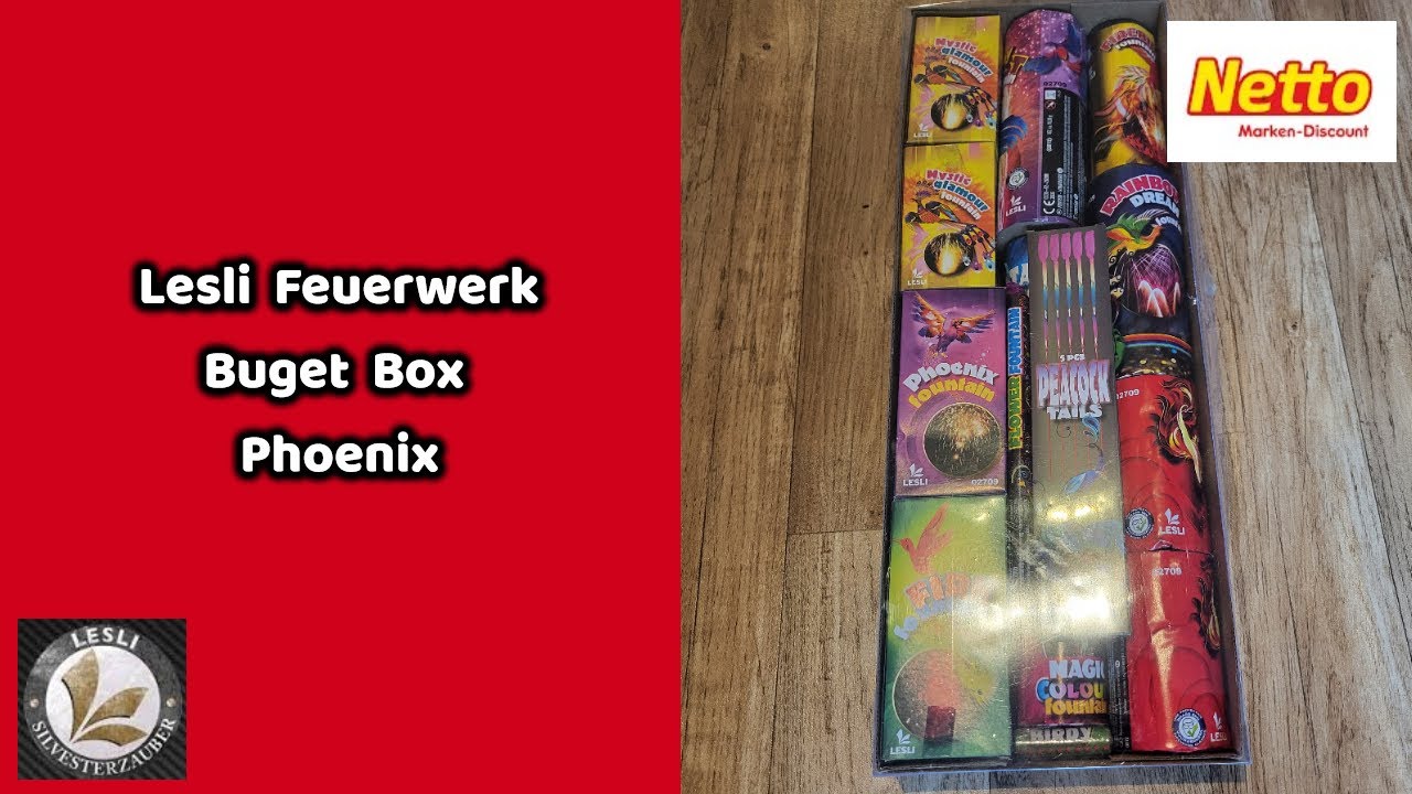 Lesli Feuerwerk - Buget Box Phoenix | Tolles Set für 9,99€ | Netto Marken-Discount
