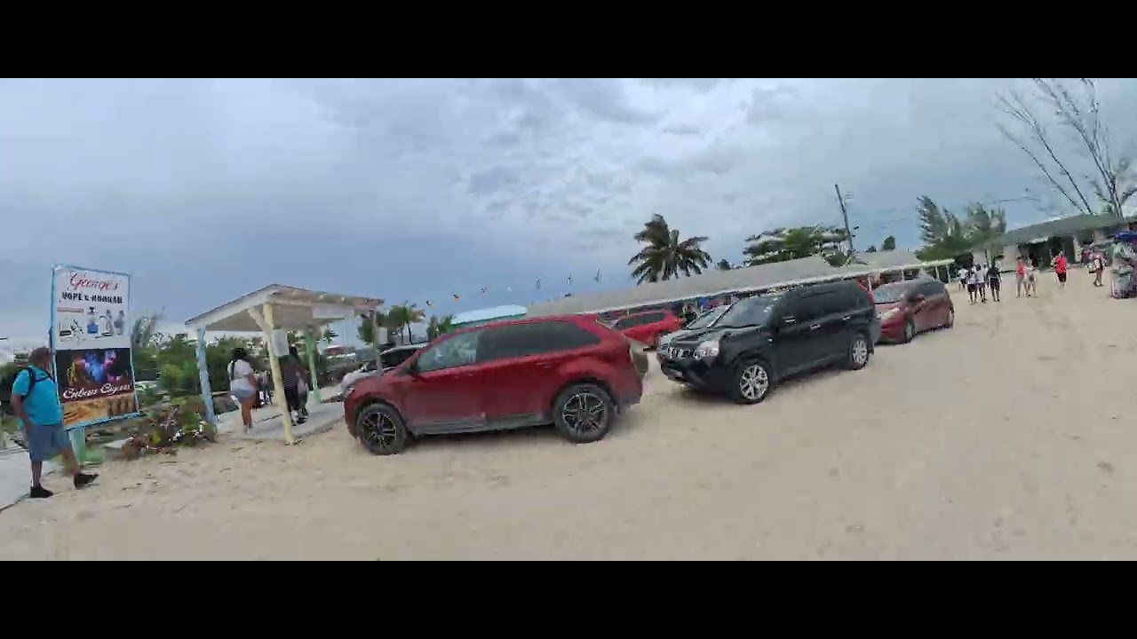 Walking around Princess Cays shopping outside security fence
