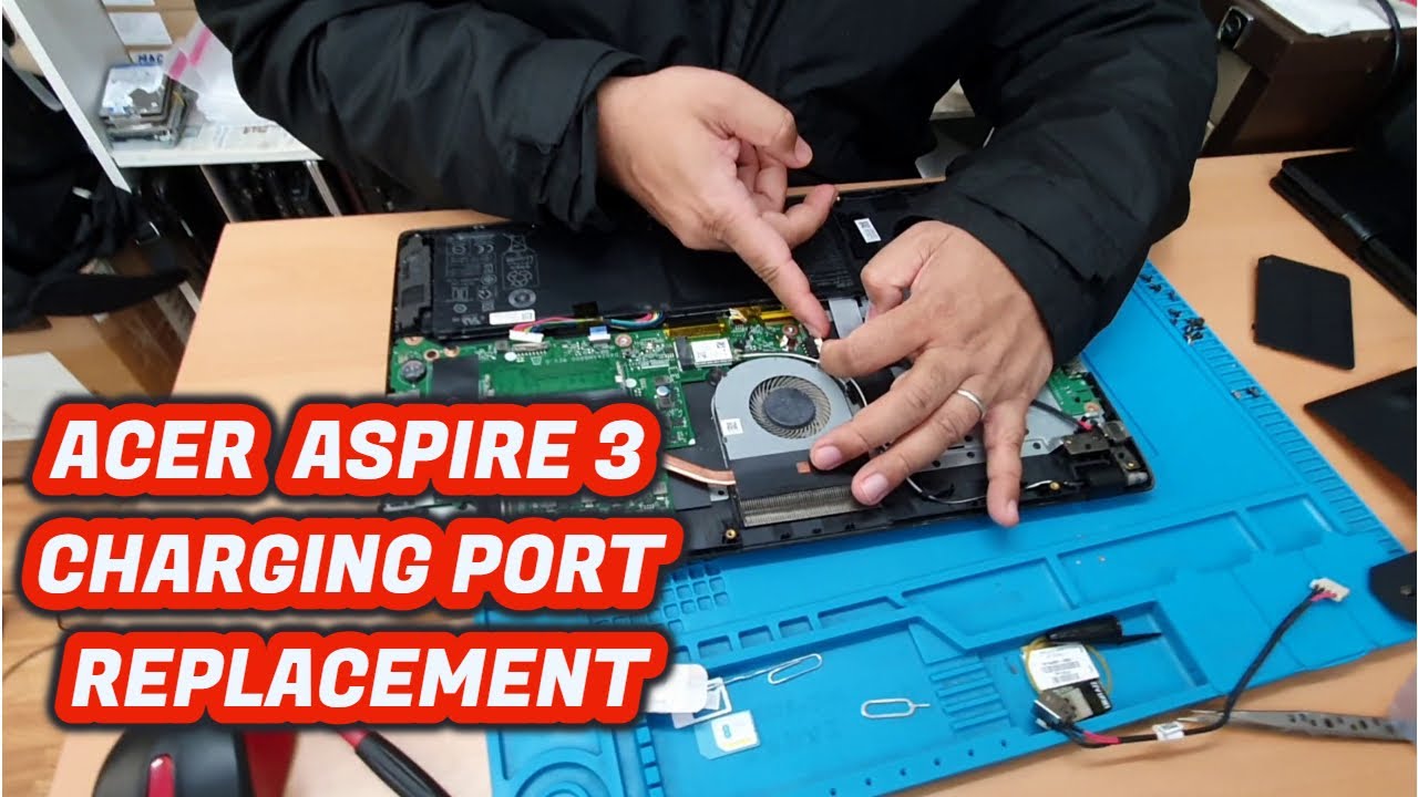 Руководство по замене порта зарядки Acer Aspire 3