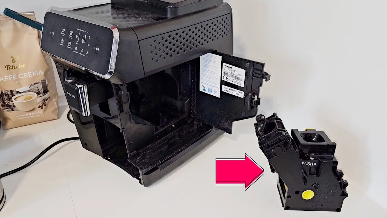 Brühgruppe lässt sich nicht einsetzen? Philips Kaffeevollautomat, Brühgruppe in (N) Neutral-Position