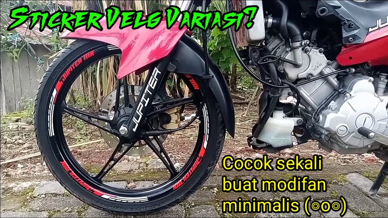 Stiker List Velg Motor Jupiter Mx New - Unboxing dan Review