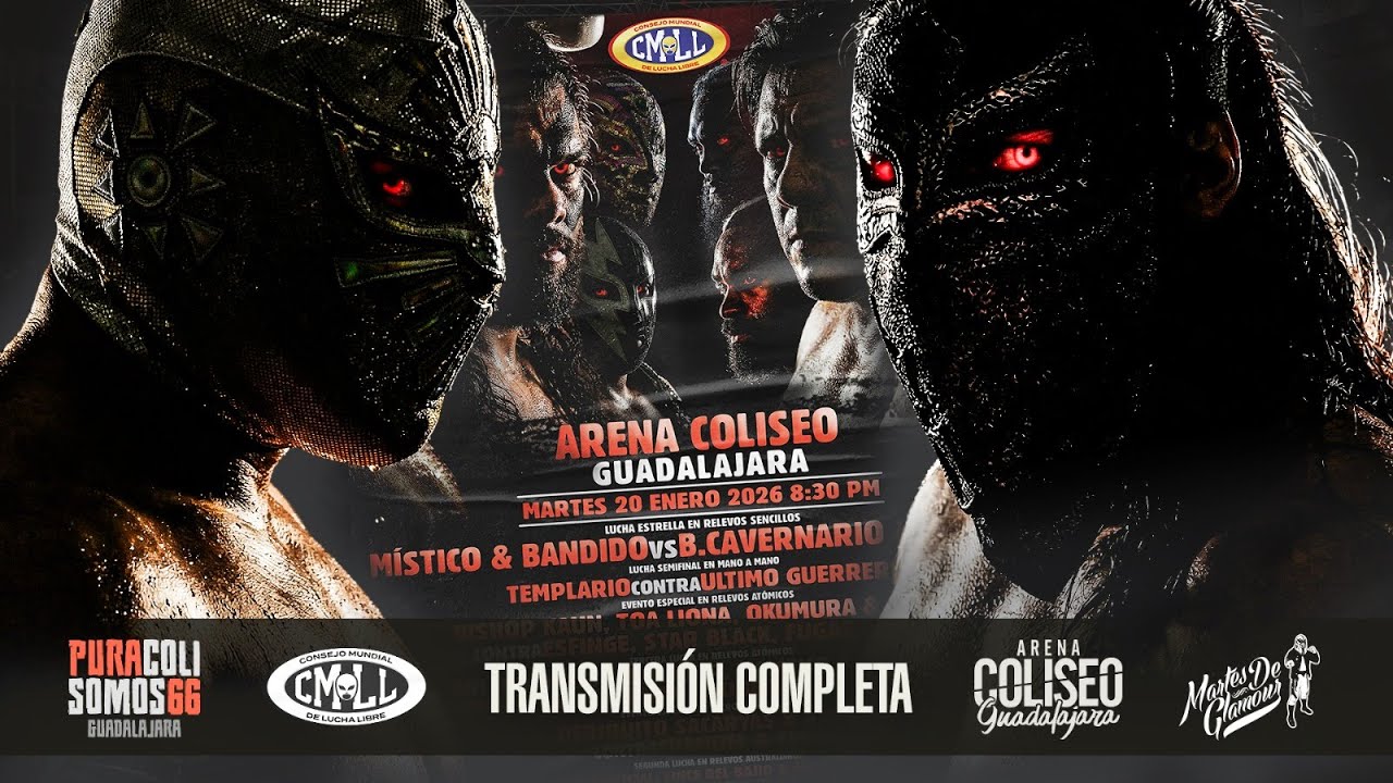 CMLL DESDE LA ARENA COLISEO DE GUADALAJARA: 20 DE ENERO 2026