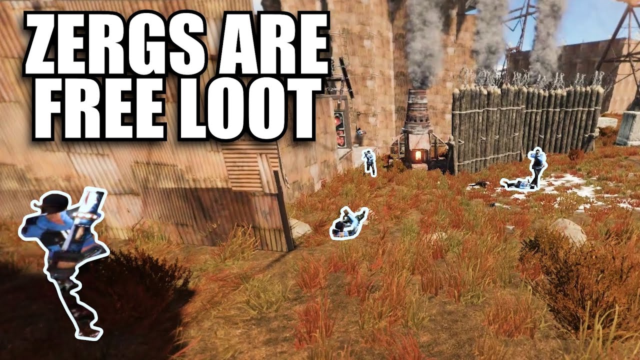 SURVIVING a ZERG FUELED SERVER | Rust Solo Survival (1 of 5)