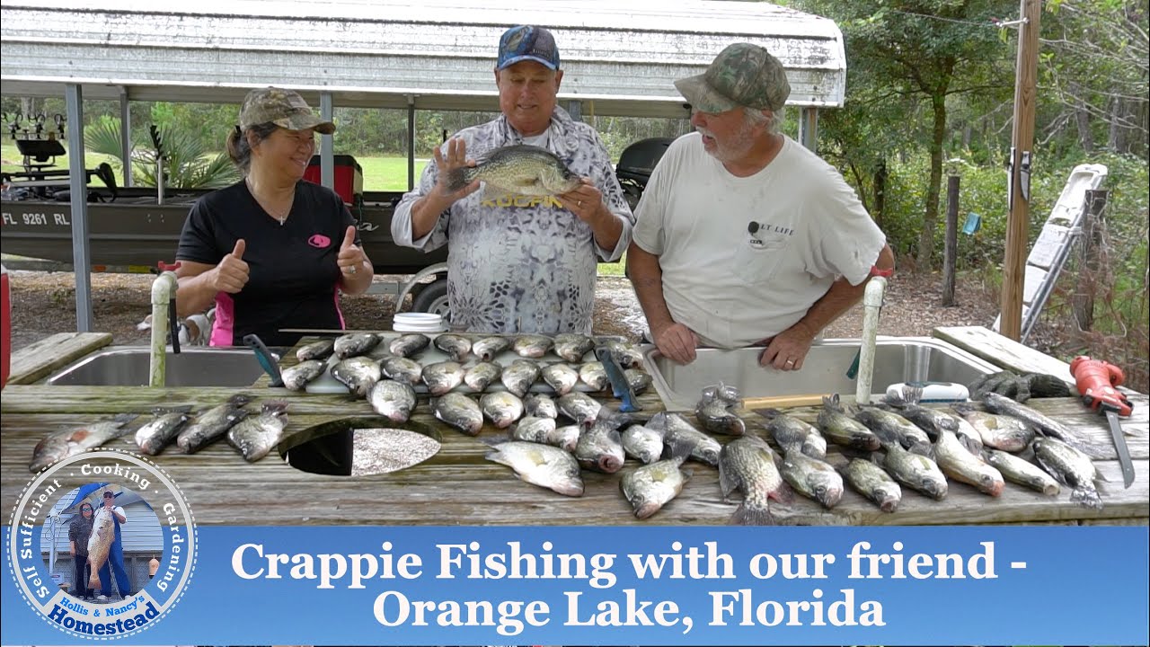 Crappie Fishing with our Friend - Orange Lake, Florida