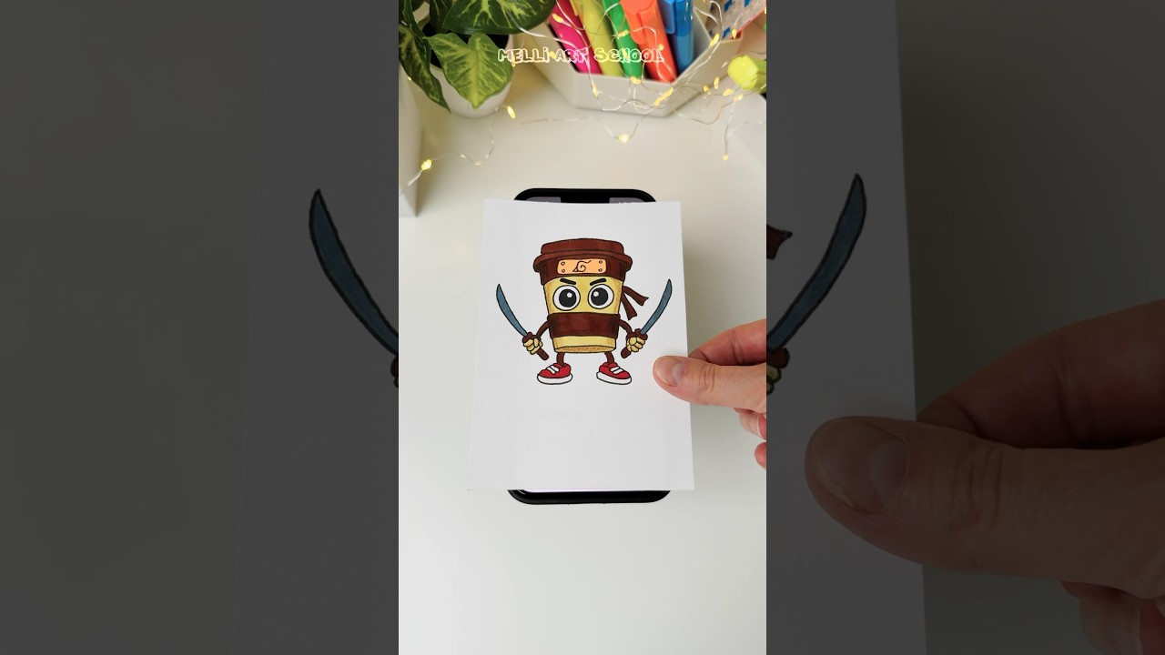 How to Draw Cappuccino Assassino with AR Drawing app #shorts #drawingapp