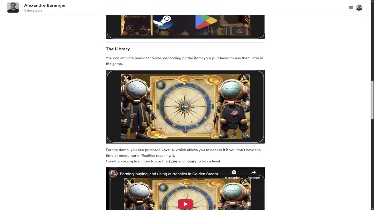 Buy me a coffee :  Golden Steam – Shop (alpha) - EN