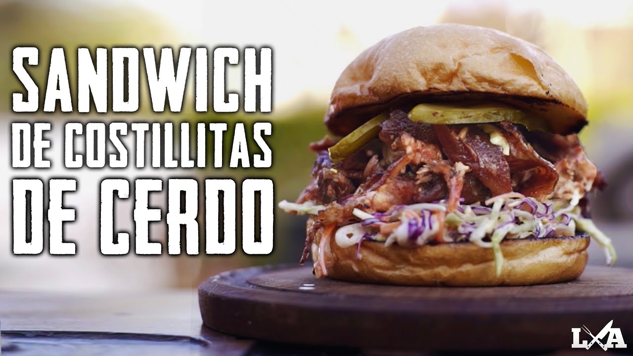 Sandwich de Ribs de Cerdo Ahumadas | Receta de Locos X el Asado