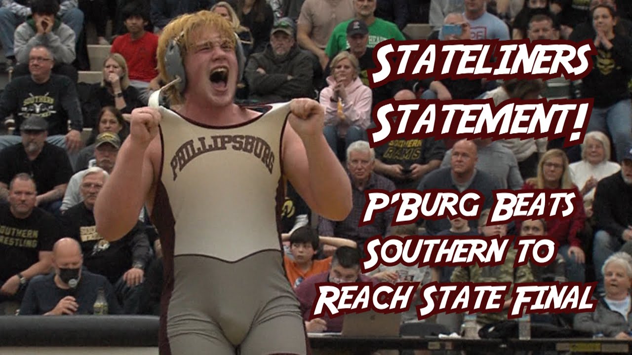 Phillipsburg 27 Southern 25 | Wrestling | Group 5 state semifinal | Stateliners knock off the Rams!