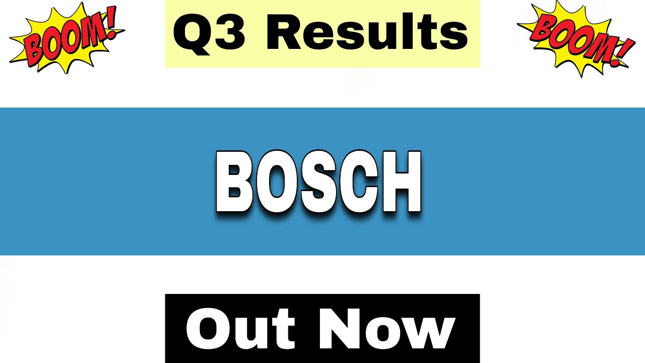 Bosch Results Today | Bosch Q3 Results 2026 | Bosch Share Latest News | Bosch Share